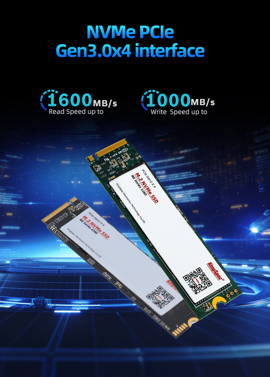 KingSpec M.2 SSD 500 ГБ 512 ГБ PCI-e3.0X4 сигнала NVMe жесткий диск HDD HD 22X80 SSD M2 внутренний жесткий диск для ноутбуков планшетов