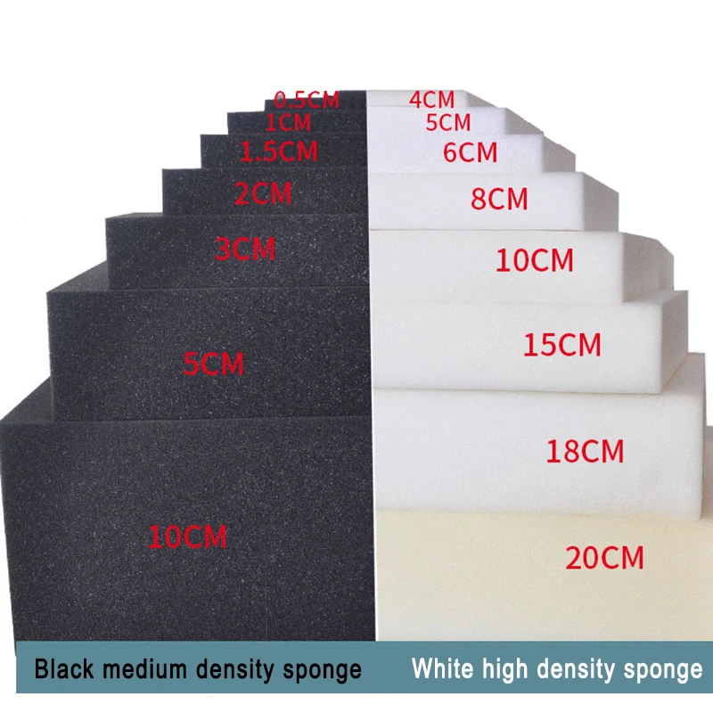 Flexibility Sound absorption shockproof light weight solid PU foam customized size