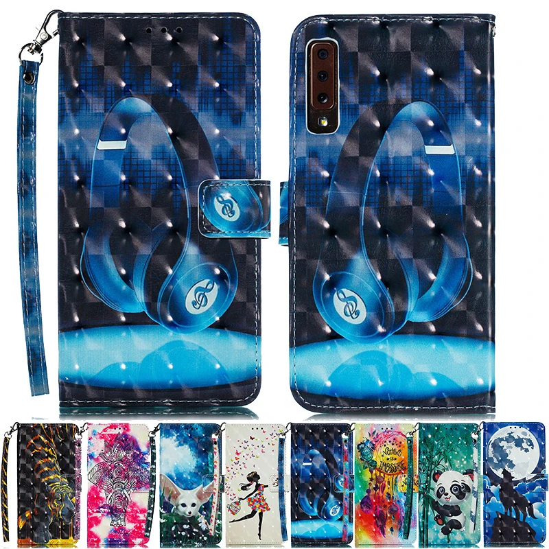 

Cartoon Wallet Case For Samsung Galaxy A6 Plus 2018 A7 A9 2019 A6S A8S Leather Flip Cover For A10 A20 A30 A40 A50 A60 A70 Cases