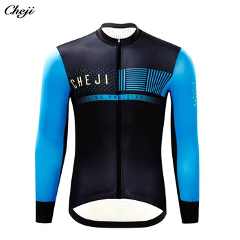 

CHEJI Men'S cycling jersey long sleeve Pro team Bicycle Clothing Quick Dry Bike Shirt top