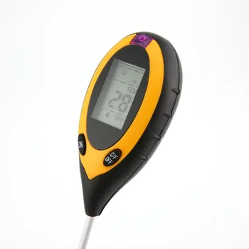 

Soil Tester LCD Display 4 In 1 PH Meter Temperature Moisture Humidity Sunlight Tester For Agriculture Plants Flowers