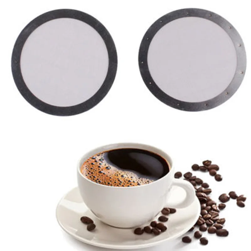 4 X Stainless Steel Coffee Filter For AeroPress Metal Reusable Mesh 5.15cm Dia