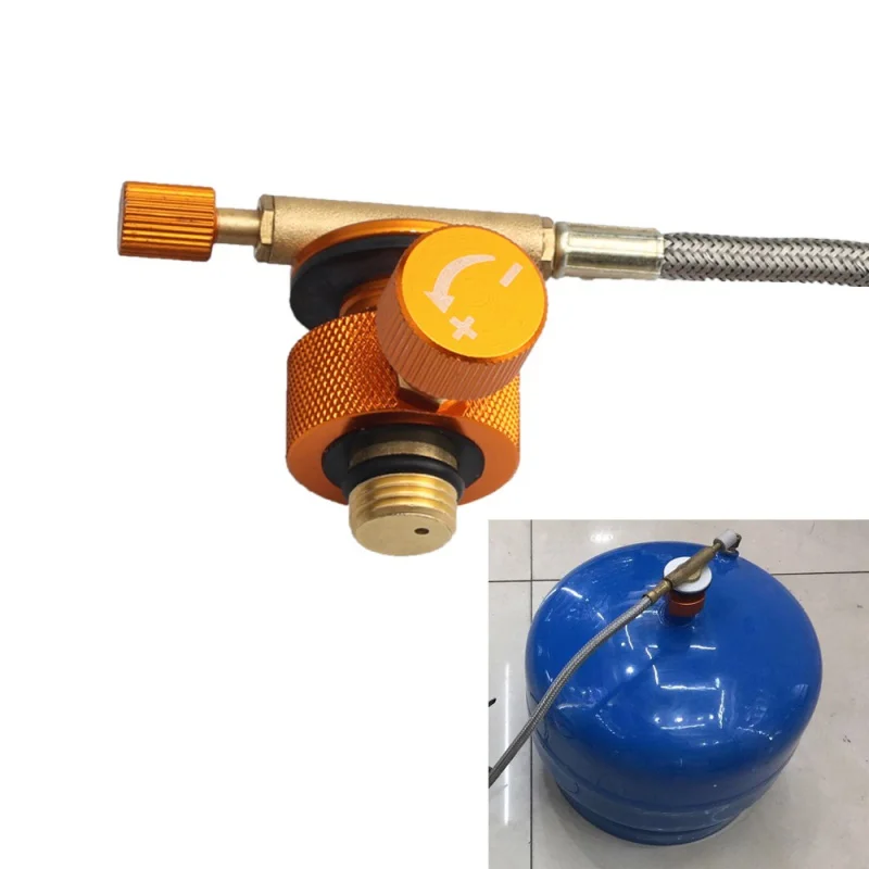 

Outdoor Camping Stove Adaptor Gas Stoves Cylinder adapter Conversion Split Type Furnace Connector Tank Gas filling Adapter