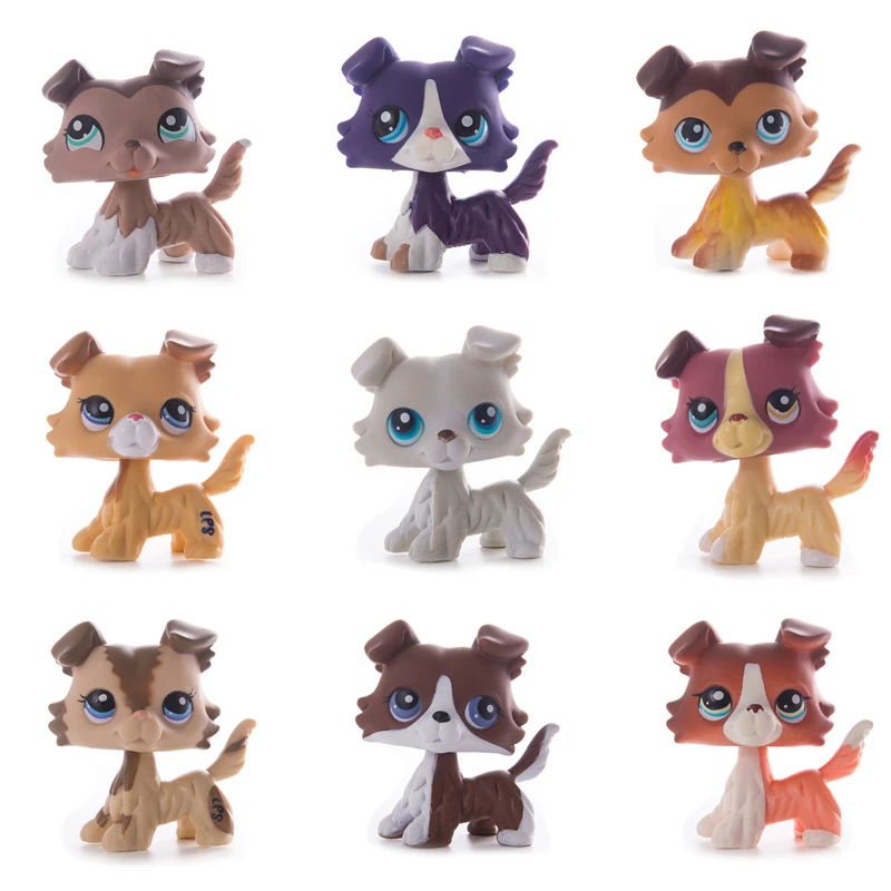 

New rare LPS pet shop toys free shipping collie collection style standing children best gift Christmas boy girl