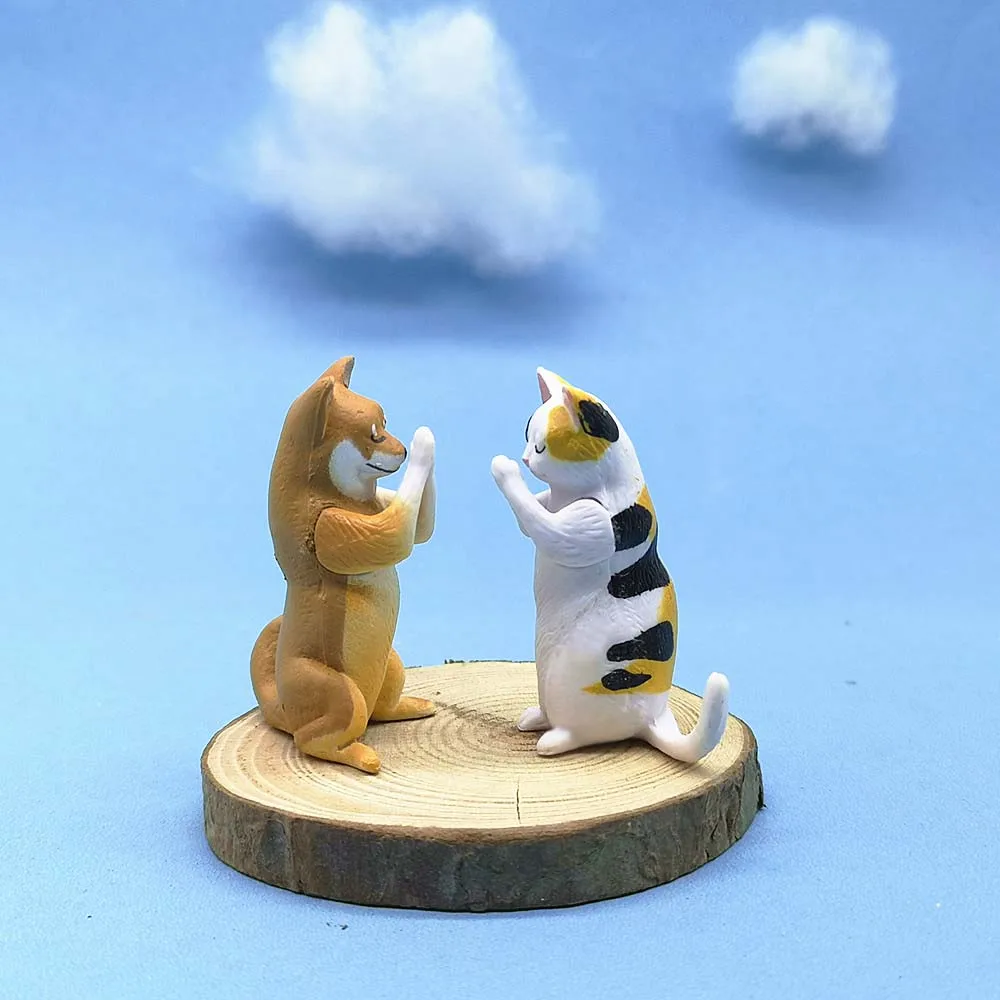 Будда молитва 3D модель Фигурка садовая Фея Декор стекло DIY Украшение дома миниатюрная Смола ремесло современная статуя