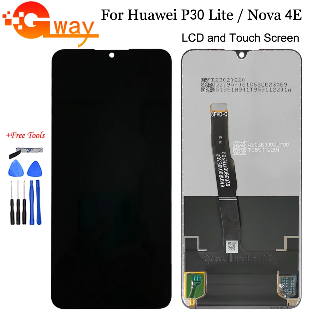 6 15 &quotдля huawei P30 Lite lcd/huawei Nova 4E lcd дисплей + кодирующий преобразователь сенсорного