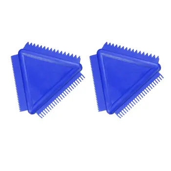 

uxcell Wood Graining Rubber Grain Tool Pattern Wall Painting DIY Blue 3.3'' Wide 2Pcs