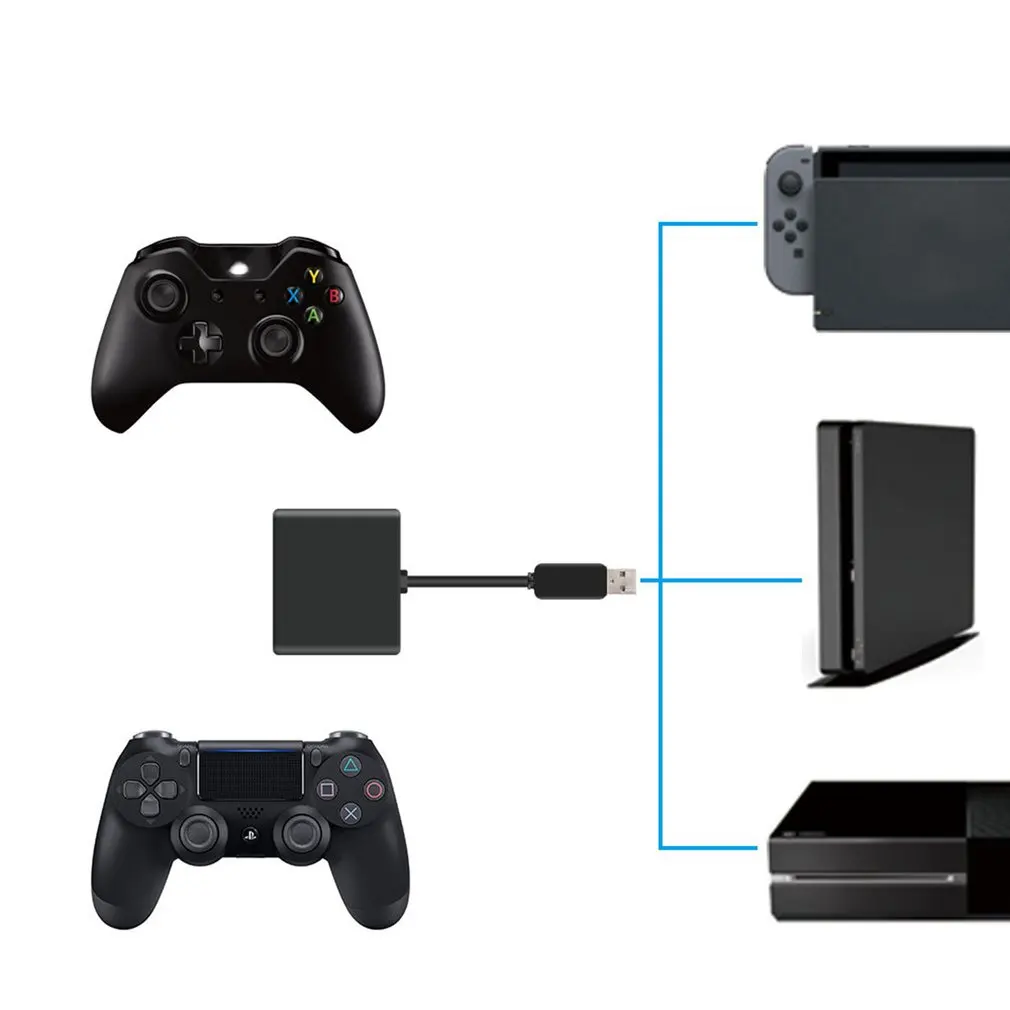  Mini Keyboard Mouse Converter for Game for Pubg Controller Joystick Mobile FPS Games Dual USB Ports