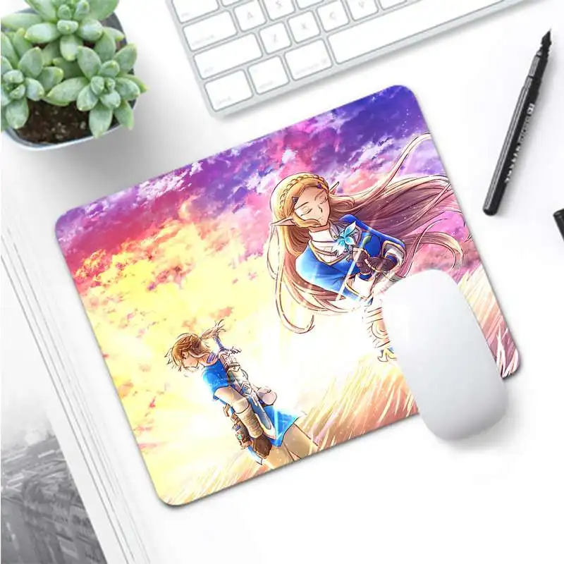 Not Lock Edge20x25cm Maiya Top the legend of zelda breath of the wild Durable Rubber Mouse Mat Pad Free Shipping Large Mouse Pad Keyboards Mat - Цвет: Not Lock Edge20x25cm