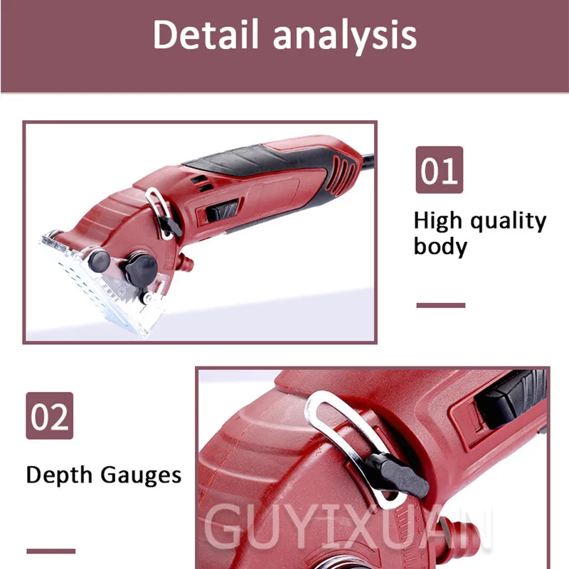 400 Вт Мини электрическая циркулярная пила, деревообрабатывающая цепная пила, ручная многофункциональная маленькая режущая машина, бытовые электроинструменты