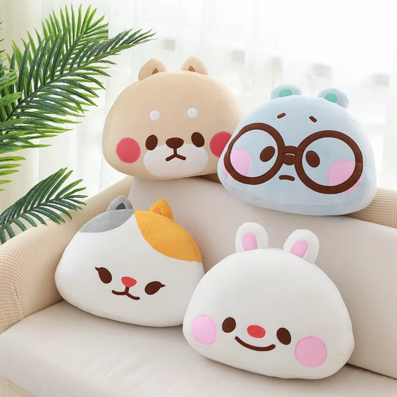Креативная подушка из Какау, подушка, плюшевые игрушки, милая подушка из Шиба-ину, кролик, медведь, кошка