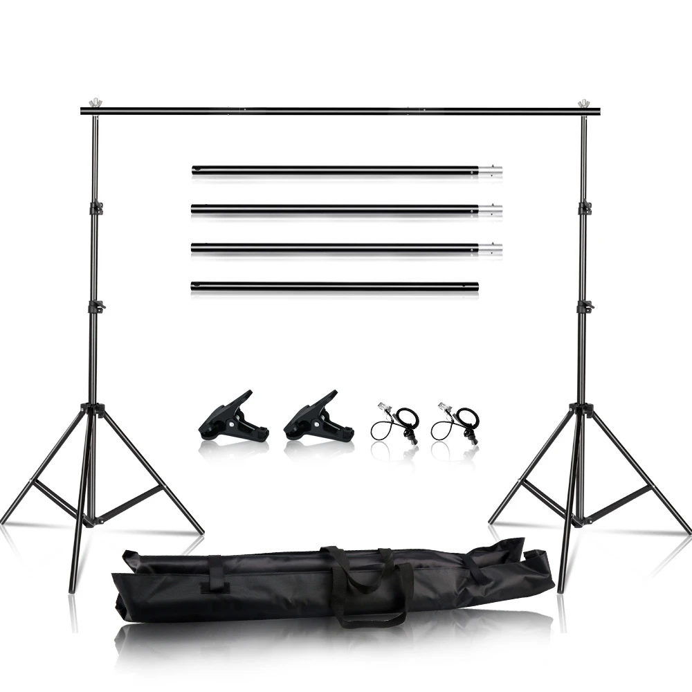 Adjustable Telescopic Background Support System with Carry Bag Color : 2.6Mx3M 2.6x3M/8.5x10ft Photo Video Studio Backdrop Background Stand 