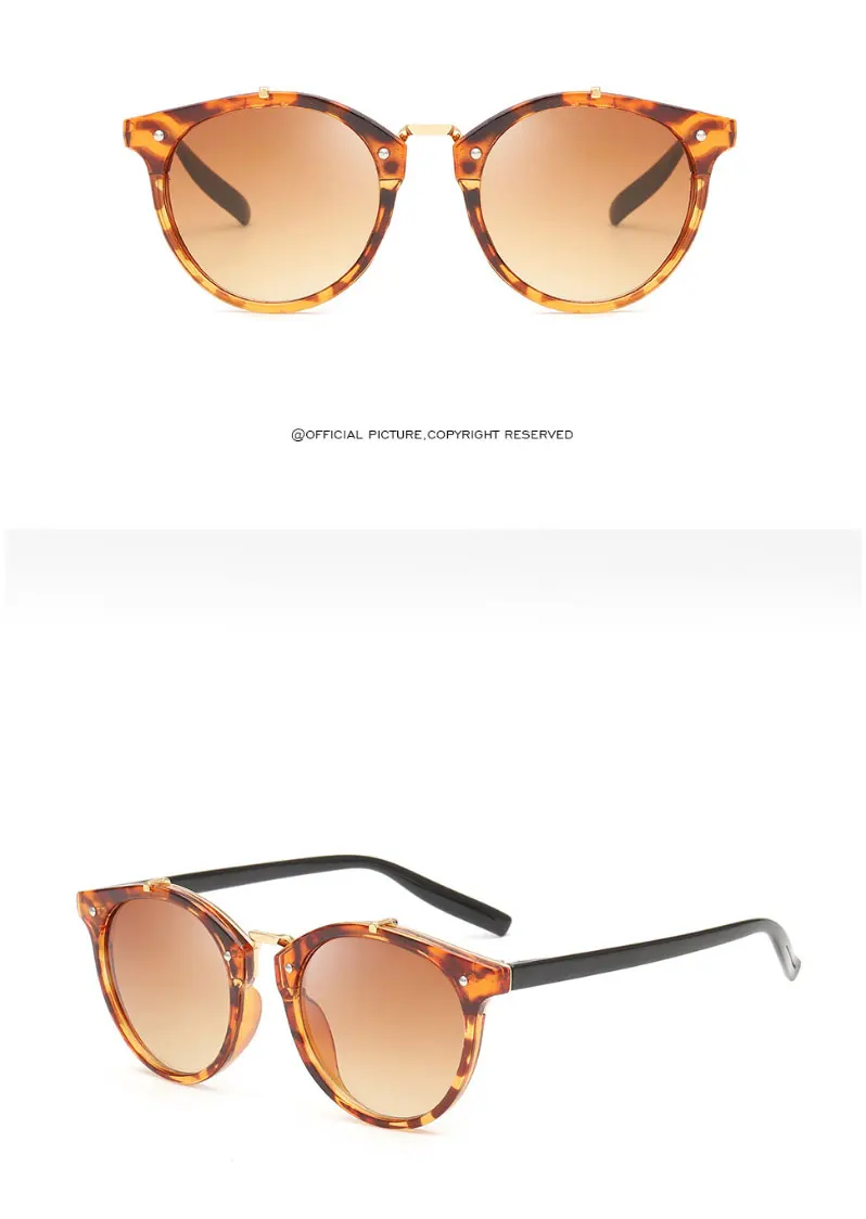 SIMPRECT, Ретро стиль, кошачий глаз, солнцезащитные очки для женщин,, Круглые, зеркальные, UV400, солнцезащитные очки, брендовые, дизайнерские, модные, Lunette De Soleil Femme