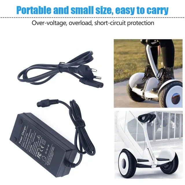 42V 2A Drive Traction Balance Intelligent Auto Wheel Balancing Scooter Hover Border Power Battery Charger EU Plug 1