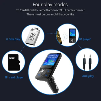 

FM Transmitter MP3 Radio Adapter Car Kit USB Car Wireless bluetooth Handsfree MP3 Player Kit FM Transmitter Dual USB Charger