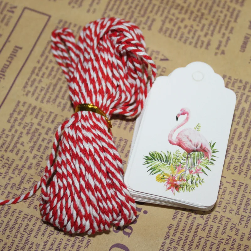 50pcs/lot Merry Christmas DIY Unique Gift Tag Girls Toys JOY TO WORLD Tag Small Card Optional String DIY Craft Label Party Decor
