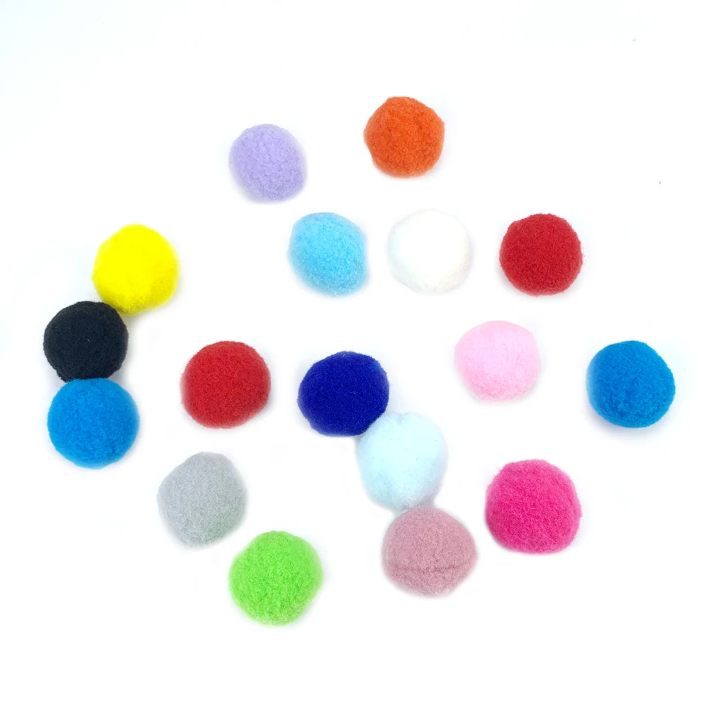 24pc 48pc Solid Color Stretch Plush Ball Cat Toys Interactive Cat Pom Ball Plush Colorful Funny Cat Chew Toy Kitten Dropshipping