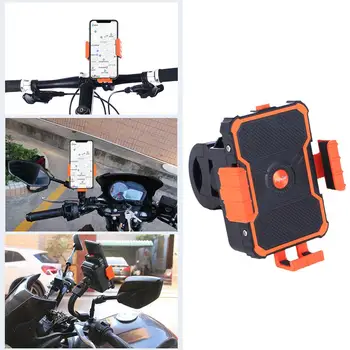 

Universal Motorcycle Bicycle Phone Holder 360 Rotate Navigation Bracket Motor Bike Moped Mount Clip With 10000mAh Power Bank