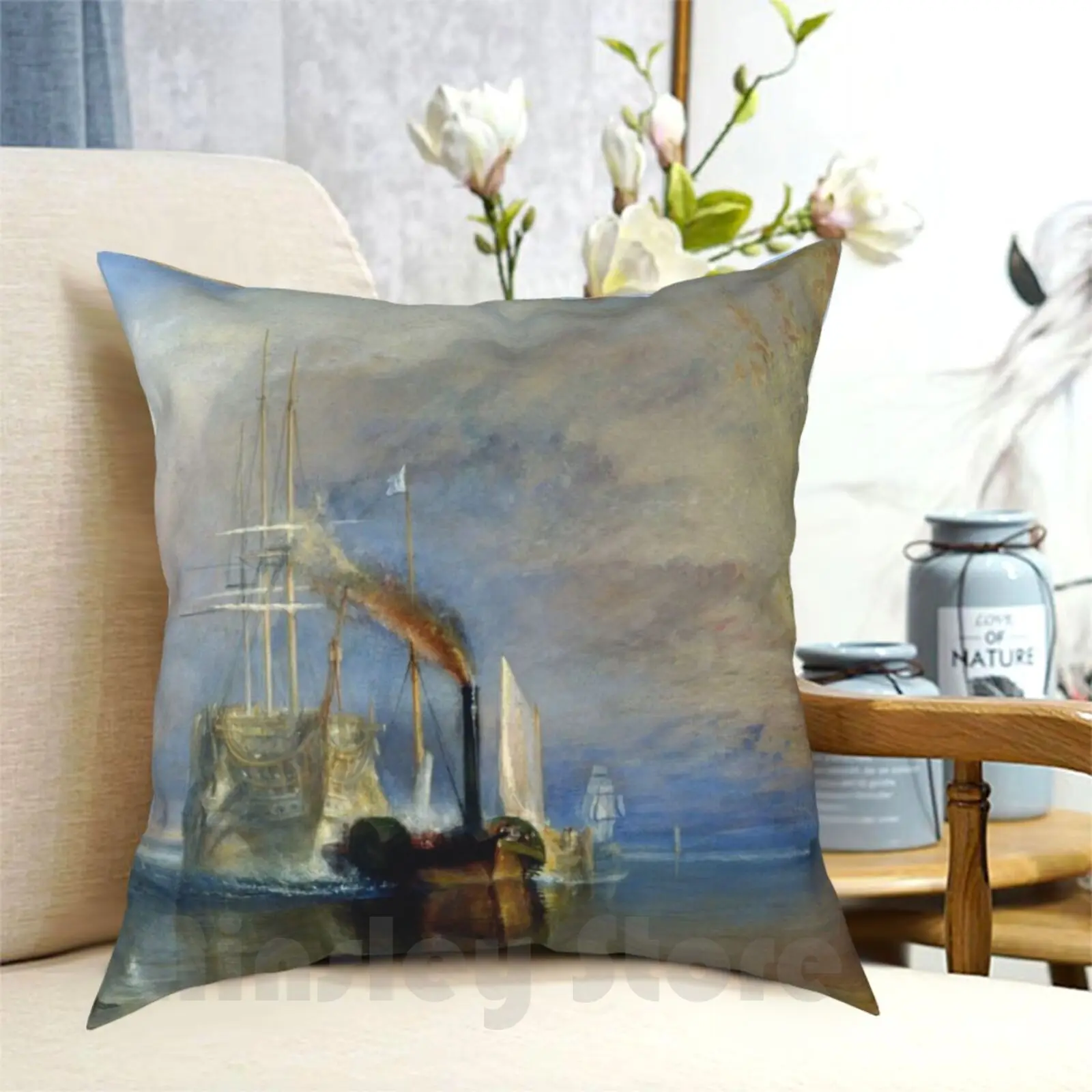 

Джозеф малкорд Вильям Тернер, файтинговая Подушка Temeraire, домашняя мягкая подушка с принтом, Hms Temeraire Vintage