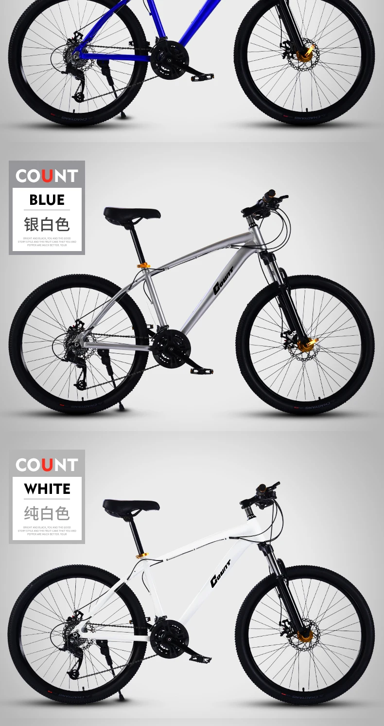 Best New Brand Mountain Bike Aluminum Alloy Frame 24 27 30 Speed Disc Brake Mtb Bicycle Outdoor Sports Downhill Bicicleta 11