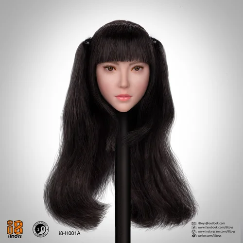 A Предпродажа I8TOYS I8-H001 1/6 кукла-Солдат модель головы нежной женщины голова резьба для 12 дюймов Фигурка DIY - Цвет: A