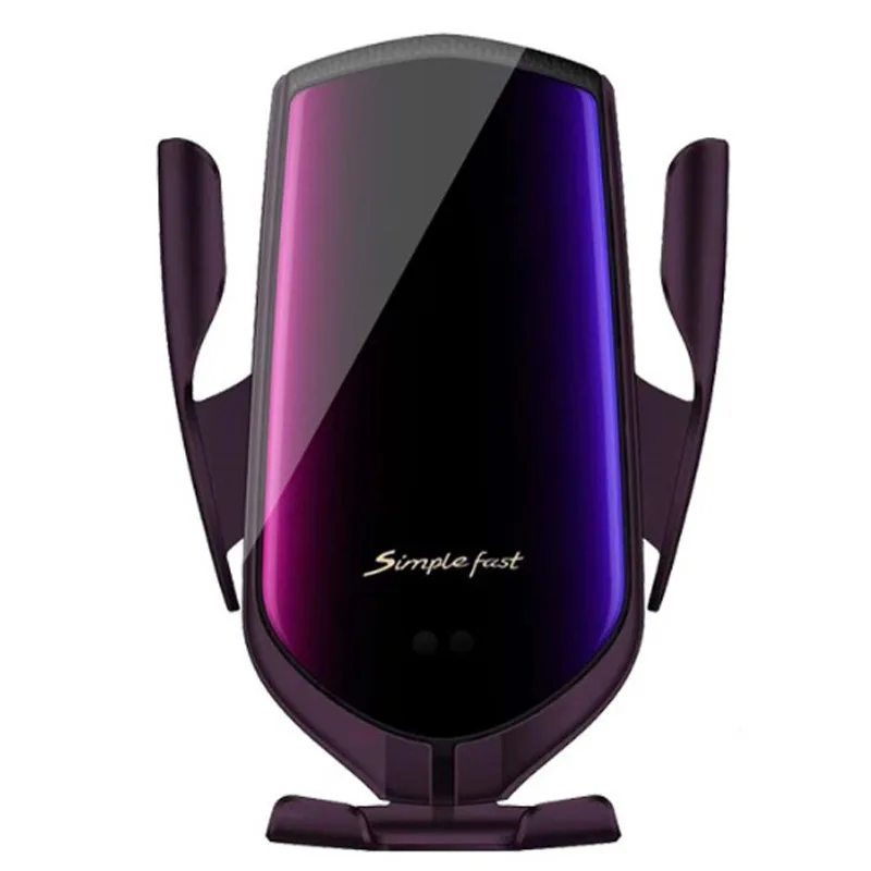 Pince de chargeur sans fil automatique R2 10W, support de Charge rapide pour Iphone XR XS Samsung S10 S9 Qi capteur infrarouge