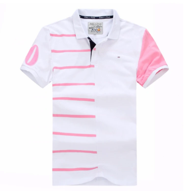 Hombre eden park Топ для мужчин короткий рукав Повседневная регби рубашка camisa вышитые eden park поло мужская - Цвет: Белый