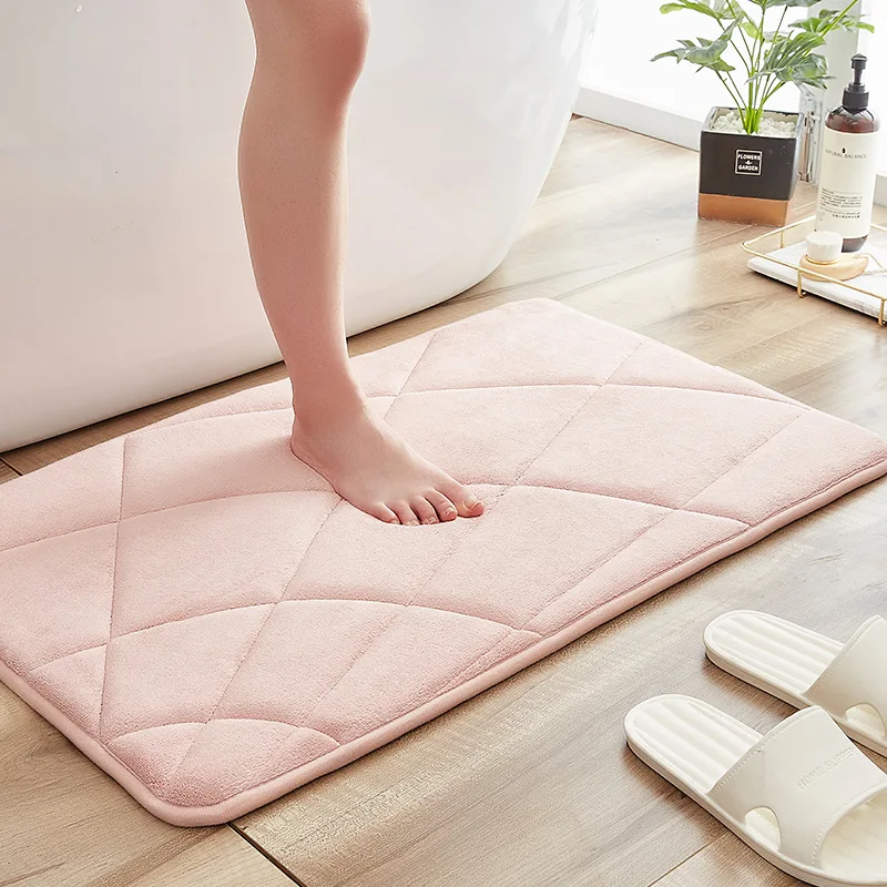 Comprar Alfombras de cocina geométricas grises modernas para suelo, alfombra  de baño de espuma viscoelástica suave lavable, alfombra absorbente para  pasillo