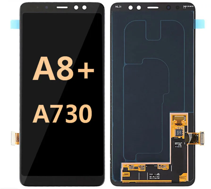 

6.0 inch A730 LCDs Display For SAMSUNG A8+ 2018 A730 LCD Screen Digitizer Touch Assembly For Samsung A8+ Plus 2018 with frame