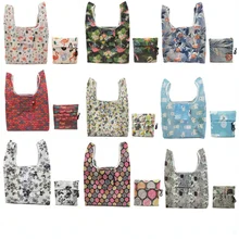 Vogvigo Женская Складная сумка для похода в магазин, Сумка с цветочным принтом, складные сумки для рециркуляции, сумка для домашней организации, сумка для покупок