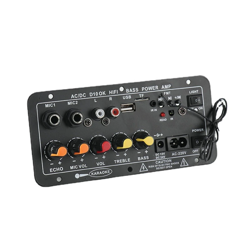 AC 220V Digital Bluetooth Stereo Amplifier Board Audio Amplifiers Subwoofer Karaoke Player US Plug | Электроника