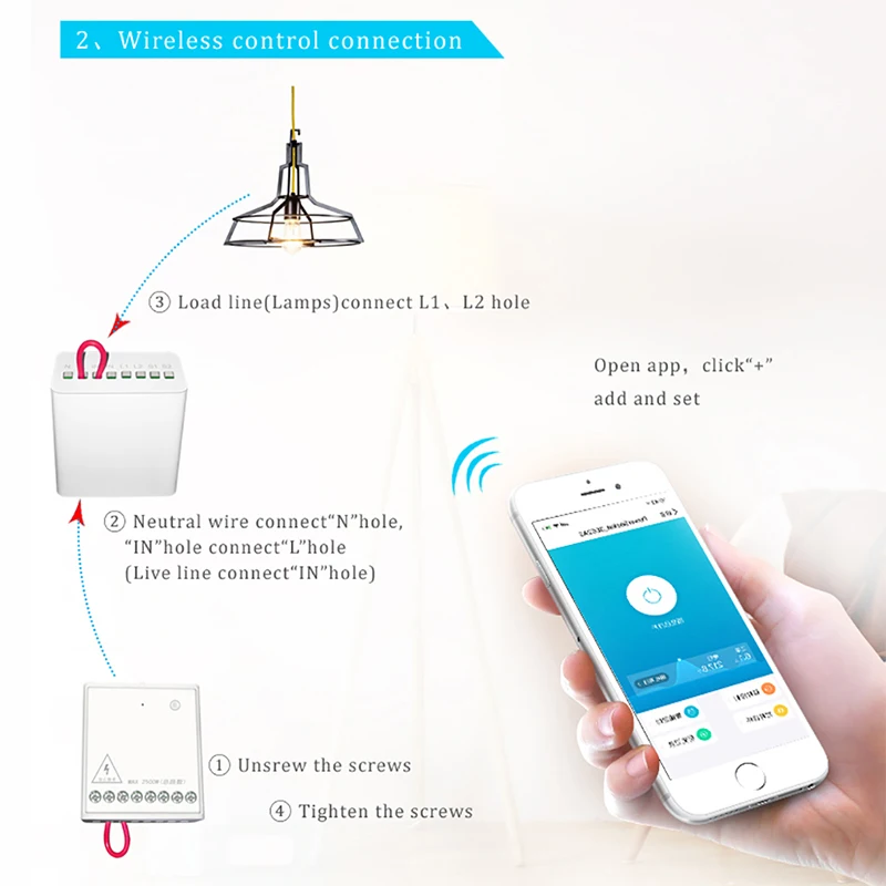 Оригинальный Aqara реле двухсторонняя Управление адаптер Zigbee Беспроводной 2 Каналы
