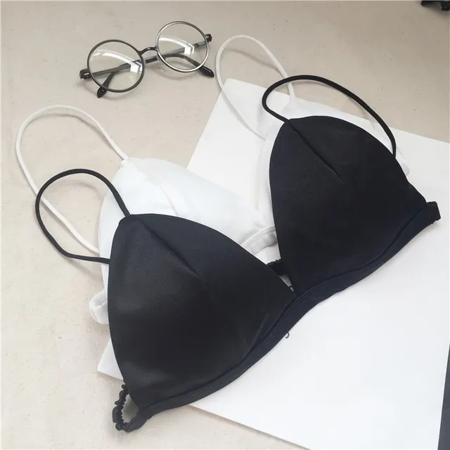 fashion European and American Sexy Strapless Bra slim Shoulder push up Bra Back Deep V Wrap-around Underwear Women lingerie black