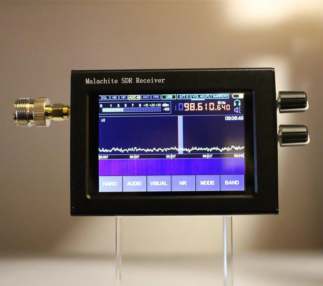 50kHz~2GHz Malachite Receiver 3.5 Inch IPS Touching Screen SDR Software Radio DSP Noise Reduction Full Mode | Инструменты