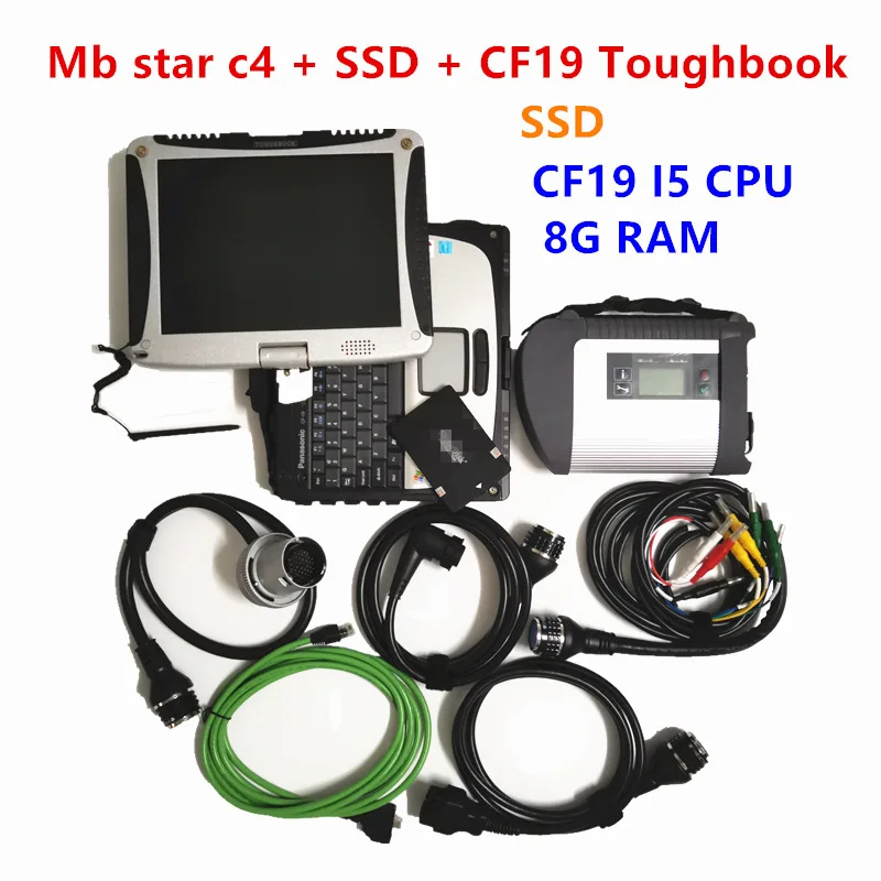 Диагностический инструмент MB Star C4 SD соединение с программным обеспечением новый