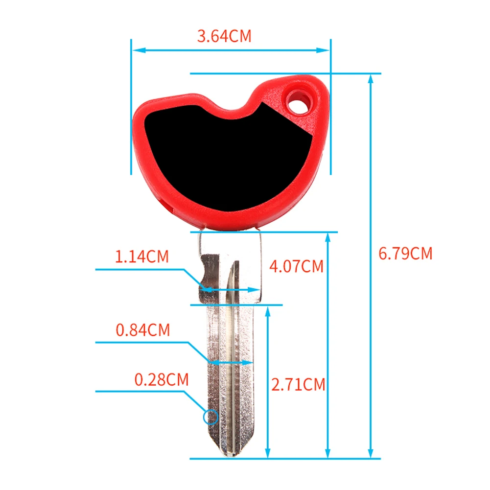 Запасные части для ключей без выреза, чехол, портативный, для мотоцикла, алюминиевый сплав, прочный, аксессуары для скутера, пустой, нержавеющий, для Vespa 3vte 125 Gts Gtv