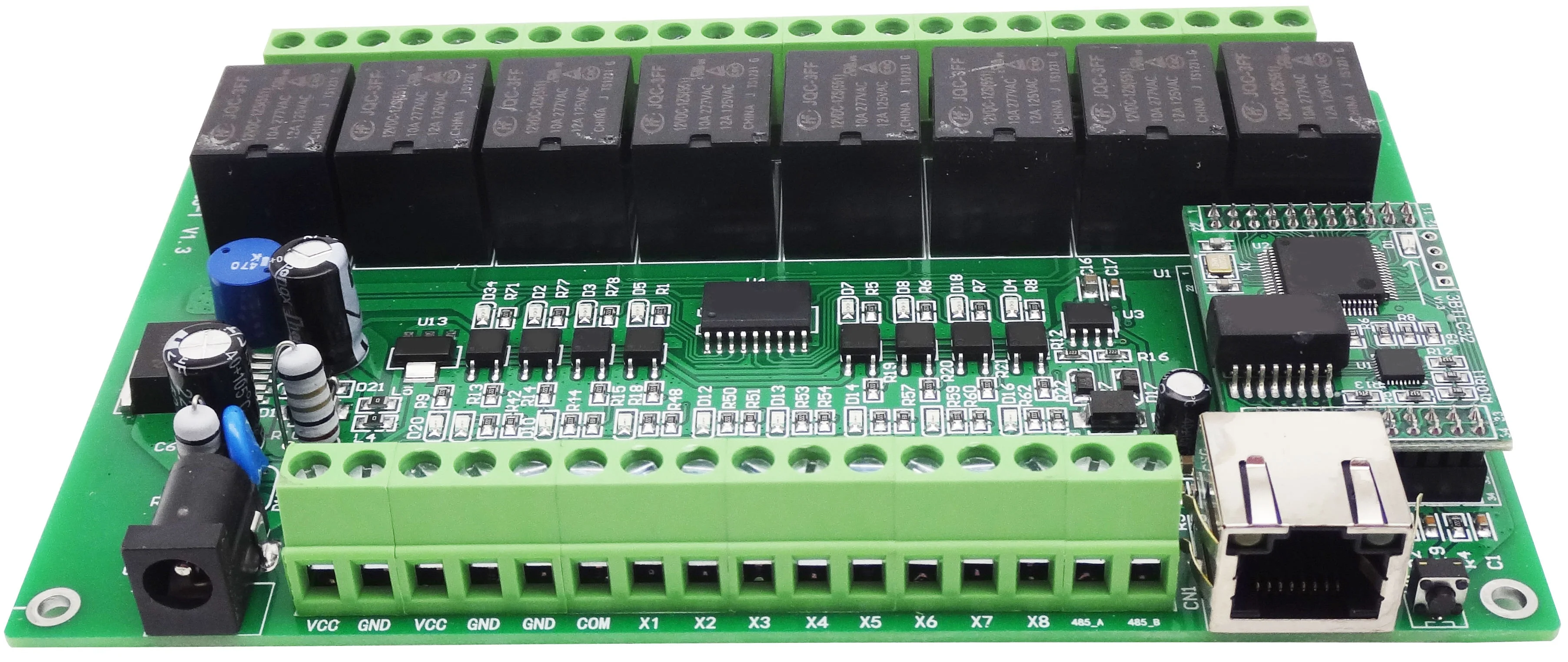 8-канальный видеорегистратор сети контрольная панель реле/RS485/Modbus TCP/RTU с вышивкой