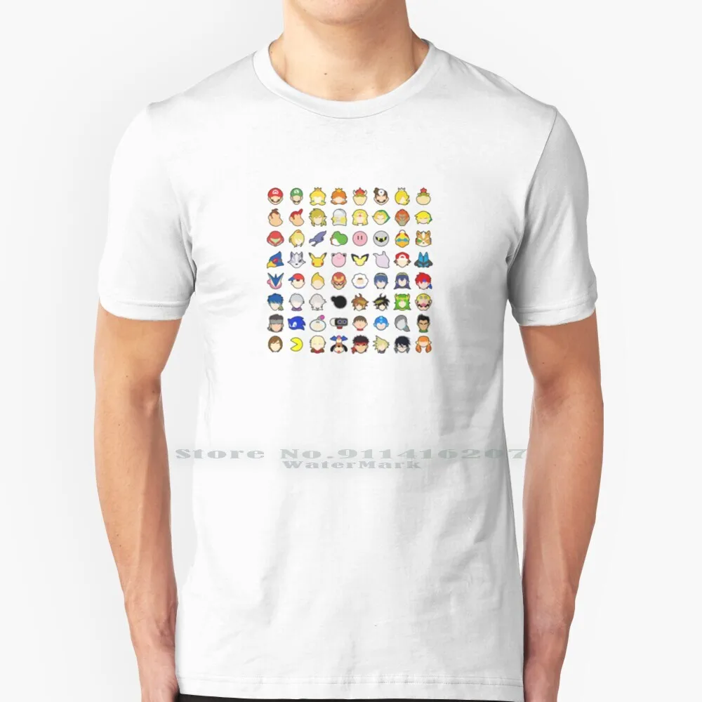 Super Smash Bros Ultimate Stock Icone T Shirt 100% Puro Cotone Super Smash Bros Super Smash Bros Ultimate Smash Bros