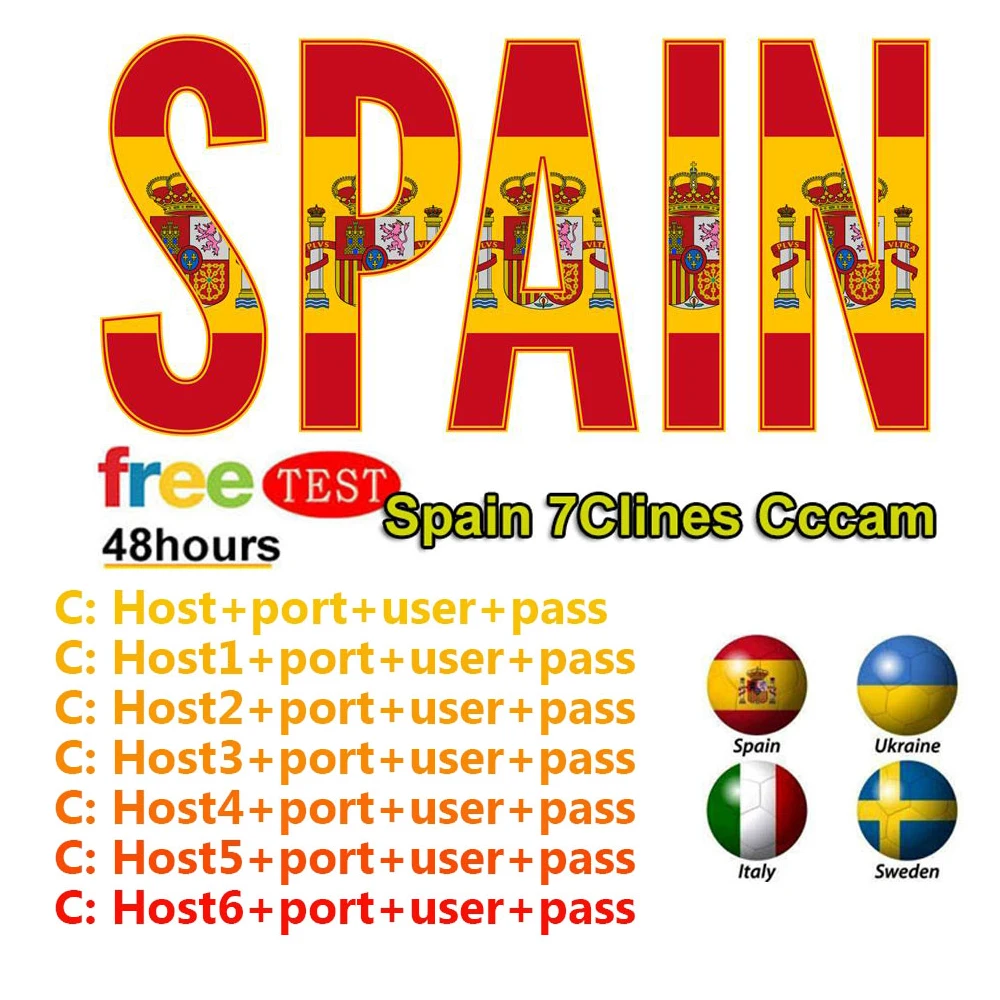 

Reseller Control Panel Best Stable 6/8 Lines Cccams Spain Ccam Lines For DVB-S2 Freesat V7 HD GTMedia V9 Super V8 Nova