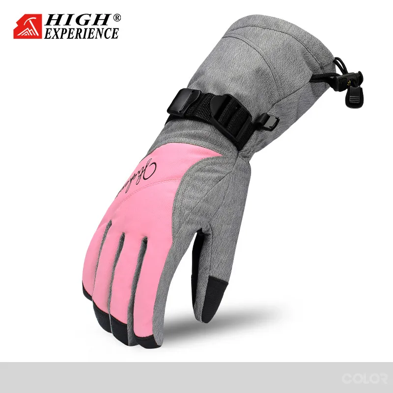 Перчатки сноубордлыжи перчатки горнолыжные лыжные перчатки горнолыжные перчатки перчатки лыжные перчатки для сноуборда перчатки мужские перчатки сноуборд снегоход перчатки женские варежки горнолыжныеварежки сноуборд - Цвет: pink color