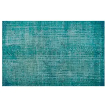 

Handmade Turquoise Vintage Overdyed Turkish Area Rug 168x272 Cm-5'6''X8'11''