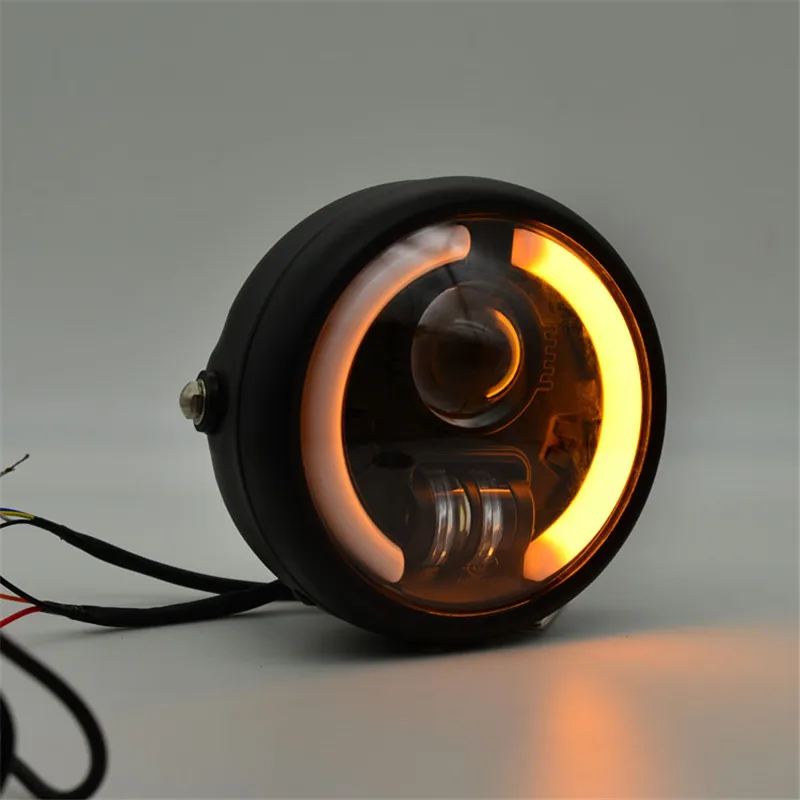 6.5" Inch Retro Motorcycle Headlight Headlamp Head faring LED Daytime Running light For SUZUKI GN CHOPPER Cafe Racer Bobber |