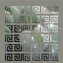 Украшение стены кристалл стерео зеркальные наклейки Мода поясная подводящая зеркальная Экологически чистая акриловая Наклейка на стену MS361040