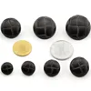 New 10pcs Round Imitation leather Buckle Plastic buttons for clothing Decorative sewing accessories 4