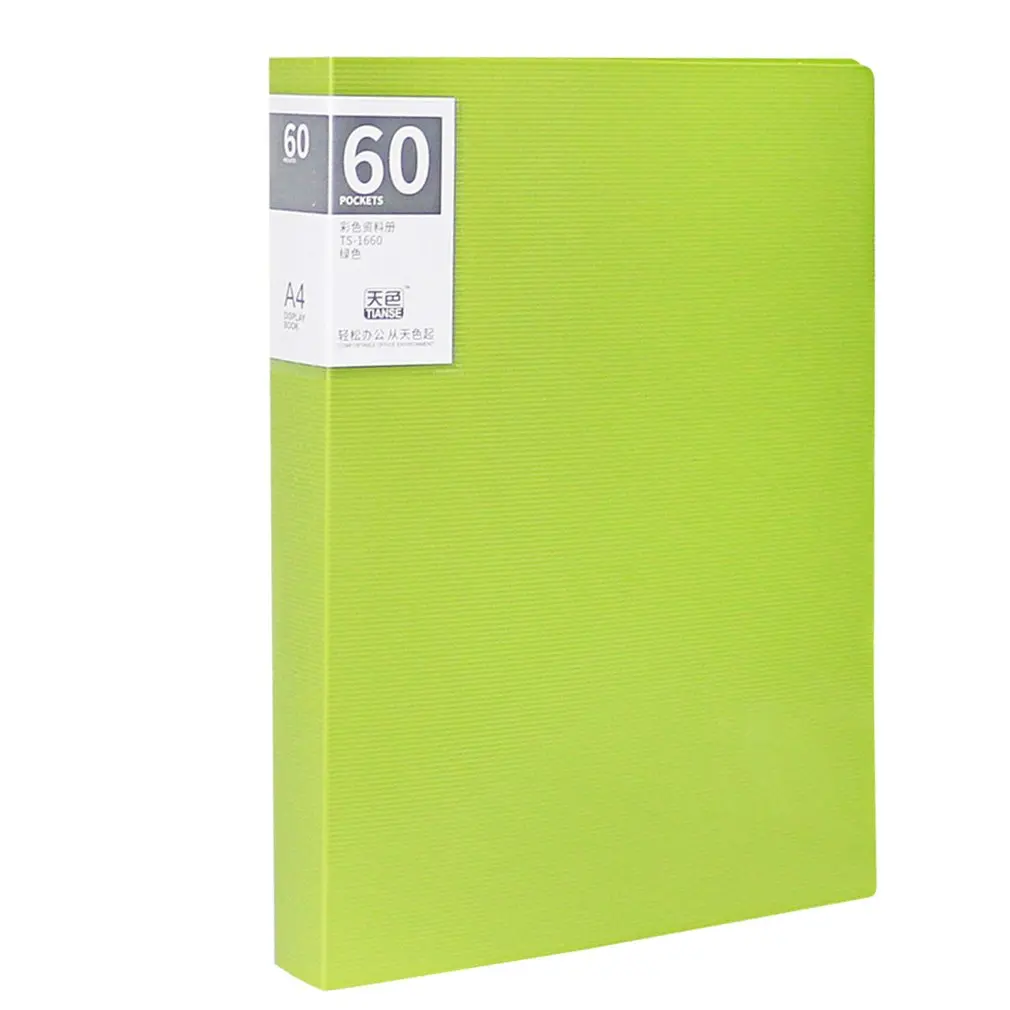 

TIANSE Multilayer File Folder A4 Insert Loose Leaf Book Student Information Sheet Music Folder Data Book 60 Pages