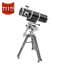 

MOC Stargazing Telescope Model Building Blocks Space Star Series Block Assembling High-tech Creative Brick Set Children Toys