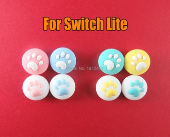 

4pcs Durable Silicone Cat Claw Handle Caps For Switch for switch lite Rocker Protection Mushroom Head Cover Game Accessories
