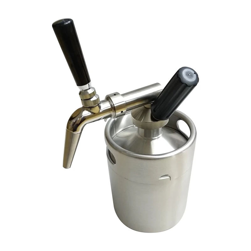 

2L Nitro Cold Brew Coffee Maker Mini Stainless Steel Keg Home Brew Coffee Cup System Kit Stovetop Coffee Maker Pot