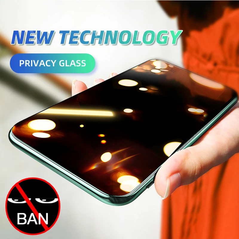 Антишпионское закаленное стекло для iPhone X XR 11 Pro Xs Max SE 2020 защита экрана 7 8 6 6S Plus