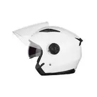 Унисекс мотоциклетный шлем, закрывающий половину лица анти-УФ электромобиль мотоцикл дорожный велосипед Pinlock козырек для велосипеда крейсер Чоппер Мопед скутер - Цвет: White